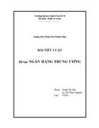 Ngân hàng trung ương