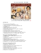 The Greatest Classical Hits 10 CD