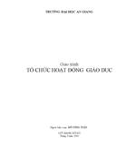 Tổ chức hoạt động giáo dục