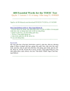 E TOEIC 600 Essential Words for the TOEIC Test Lessons 1 15