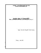 Giáo án sửa chữa bộ phận cố định