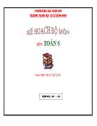 Ke hoach bọ mon toan6 2010 2011