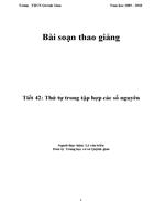 Thứ tự trên tập hợp các số nguyên