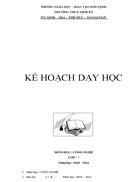 Kế hoạch dạy học mẫu quảng ngãi