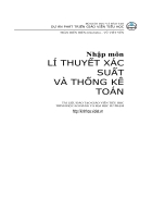 Nhập môn lý thuyết xác suất và thống kê P1 1