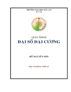 Giáo trình đại số đại cương full