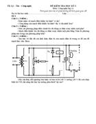 Đề kiểm tra học kỳ I Công nghệ 12