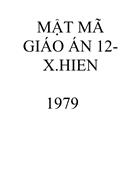 Mật mã giáo án 12 x hien