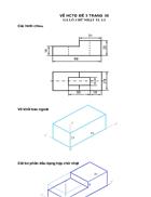 Cách vẽ HCTĐ Gá lỗ chữ nhật