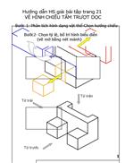 Hướng dẫn HS cách vẽ hình chiếu