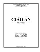 Giáo án Công nghệ 11 học kỳ II