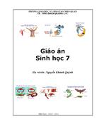 Mẫu bìa giáo án sinh học 7