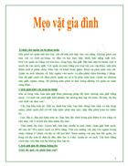 Tổng hợp nhiều mẹo vặt gia đình