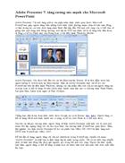 Adobe Presenter 7 tăng cường sức mạnh cho Microsoft PowerPoint