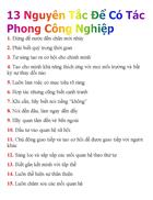 13 Nguyên Tắc Để Có Tác Phong Công Nghiệp