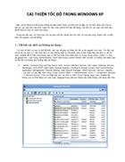 Cải thiện tốc độ trong windows xp