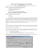 Cách đưa một trang Web lên Internet