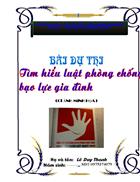 Bài dự thi PHÒNG CHỐNG BẠO LỰC GIA ĐÌNH 1