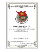 Báo cáo TK Đoàn trường