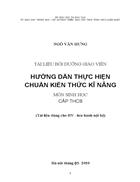 Bồi dưỡng chuẩn KTKN THCS Sinh