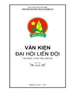 Bìa văn kiện Đại hội Đội