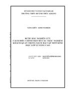 Bước đầu nghiên cứu cách điều chỉnh một số câu trắc nghiệm khách quan trong sách bài tập môn sinh học lớp 12 nâng cao