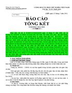 Báo cáo tổng kết năm học 2011 2012