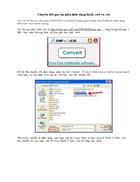 Chuyển đổi qua lại giữa định dạng flash swf và exe