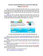 Chuyển file PDF sang Word