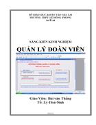 Chuong trinh quan ly doan vien