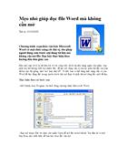 Đọc file Word mà không cần mở