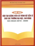 Đề án đào tạo giảng viên có trình độ tiến sĩ cho các trường ĐH CĐ