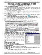 Giáo trình Microsoft Word kèm bài tập thực hành