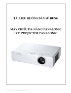 Huong dan su dung may chieu Panasonicc pdf