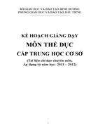 Kế hoạch TD THCS