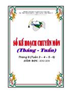 Kế hoạch chuyện môn tháng 9 tuần 3 4 5 6