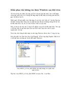 Khắc phục không vào được Windows sau khi quyét vỉut