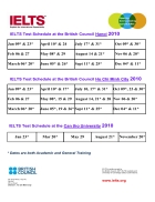 Ielts test schedule 2010