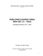 PPCT môn Vật Lý theo hướn giảm tải