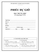 Phiếu dự giờ bậc trung học có Ứng dụng CNTT