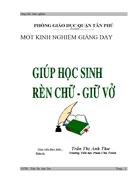 Sang kiến kinh nghiệm lớp 1