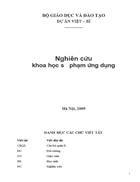 Tài nghiên cứu khoa học sư phạm ứng dụng