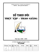 Sổ theo dõi Thực tập thao giảng