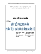 SKKN Toán THCS Một số PP PTĐT tành nhân tử