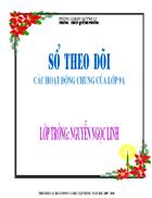 Sổ theo dõi thi đua các HĐ của HS THCS