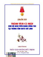 Thầy Thịnh và cô Vũ Thanh