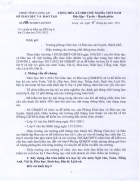 Thông báo các trường Vv Chuẩn bị kiểm tra HKI lớp 9