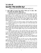 Tổng quan về quản trị nhân sự