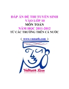 Tuyển tập đề thi vào lớp 10 2011 2012