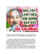 Tu tuong dao duc cach mang cua Ho Chi Minh va van dung tu tuong cua nguoi tong xa hoi hien nay